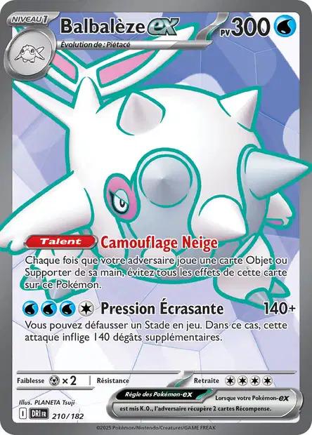 Carte Pokémon: Balbalèze ex