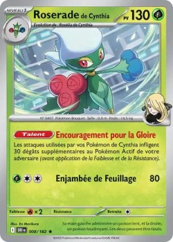 Carte Pokémon: Roserade de Cynthia