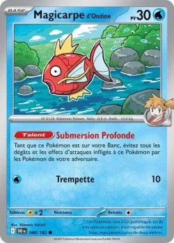 Carte Pokémon: Magicarpe d'Ondine