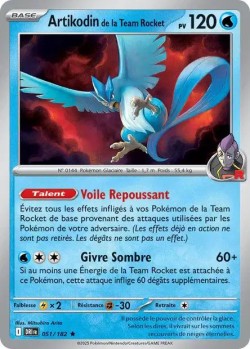 Carte Pokémon: Artikodin de la Team Rocket