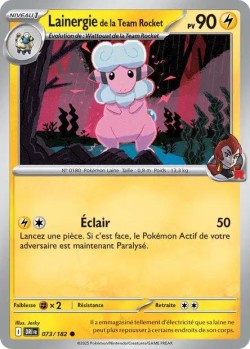 Carte Pokémon: Lainergie de la Team Rocket