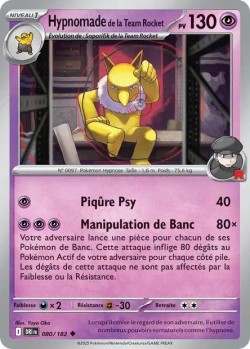 Carte Pokémon: Hypnomade de la Team Rocket