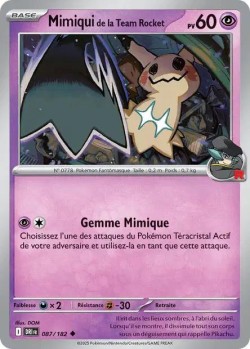 Carte Pokémon: Mimiqui de la Team Rocket