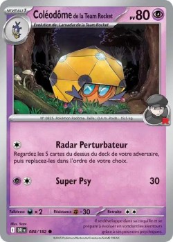Carte Pokémon: Coléodôme de la Team Rocket