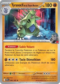 Carte Pokémon: Tyranocif de la Team Rocket