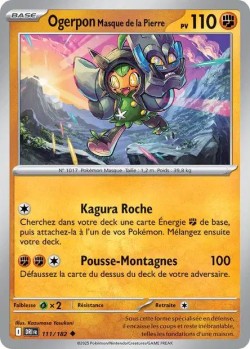 Carte Pokémon: Ogerpon Masque de la Pierre