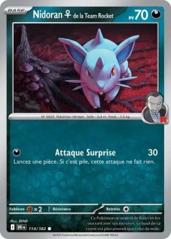 Carte Pokémon: Nidoran♀ de la Team Rocket