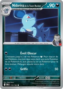 Carte Pokémon: Nidorina de la Team Rocket