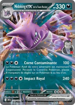 Carte Pokémon: Nidoking ex de la Team Rocket