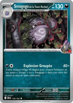 Carte Pokémon: Smogogo de la Team Rocket
