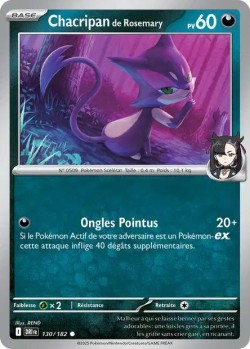Carte Pokémon: Chacripan de Rosemary