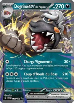 Carte Pokémon: Dogrino ex de Pepper