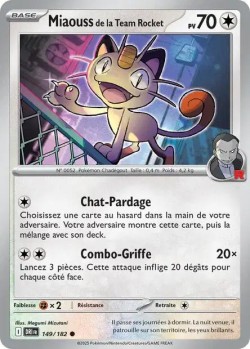 Carte Pokémon: Miaouss de la Team Rocket
