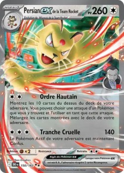Carte Pokémon: Persian ex de la Team Rocket