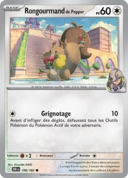 Carte Pokémon: Rongourmand de Pepper