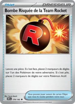 Carte Pokémon: Bombe Risquée de la Team Rocket