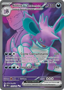 Carte Pokémon: Nidoking ex de la Team Rocket