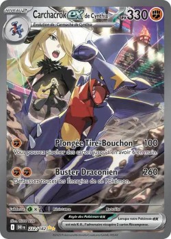 Carte Pokémon: Carchacrok ex de Cynthia