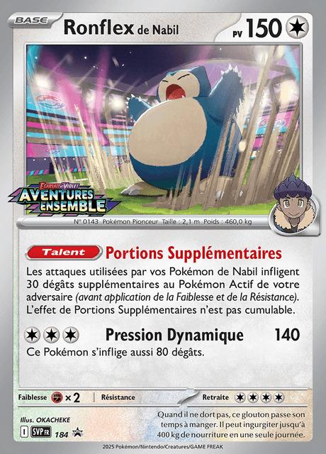 Carte Pokémon: Ronflex de Nabil
