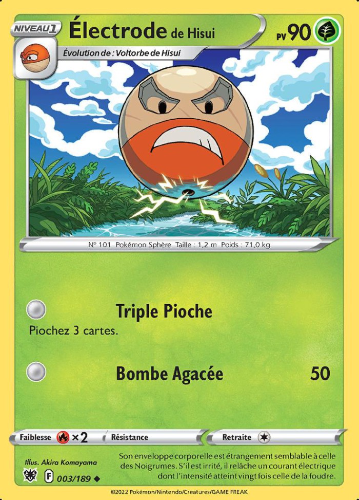 Carte Pokémon: Électrode de Hisui