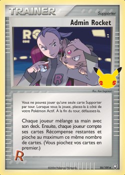 Carte Pokémon: Admin Rocket