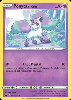 Carte Pokémon: Ponyta de Galar