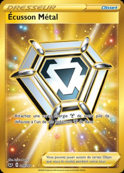 Carte Pokémon: Écusson Métal