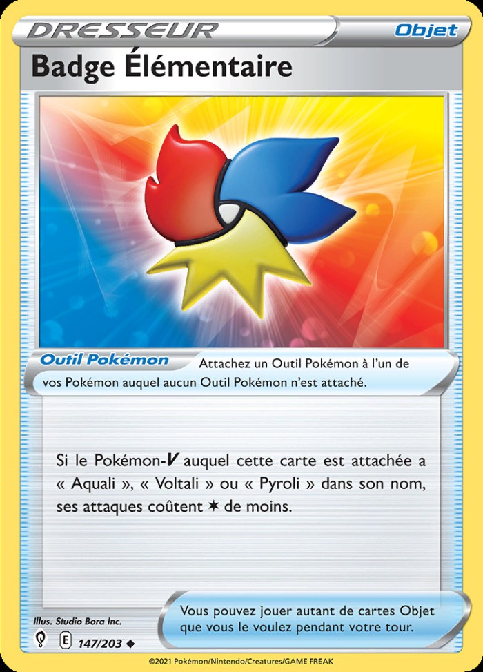 Carte Pokémon: Badge Élémentaire