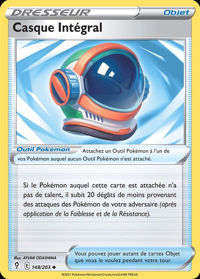 Carte Pokémon: Casque Intégral
