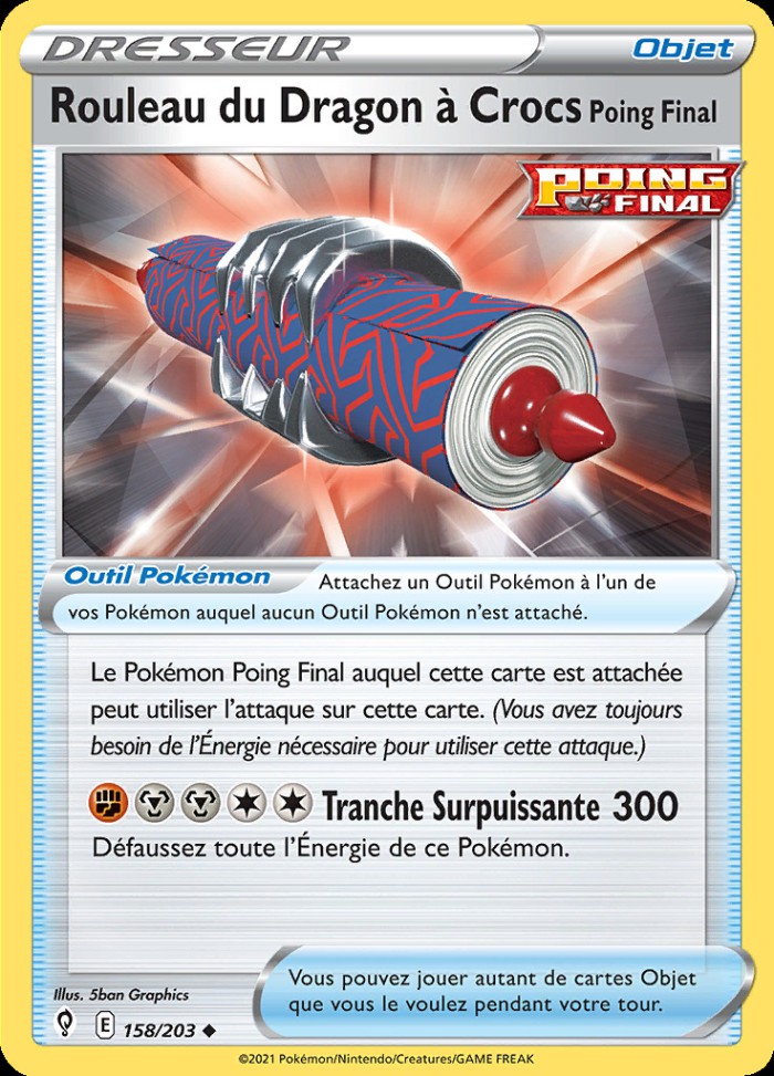 Carte Pokémon: Rouleau du Dragon à Crocs Poing Final