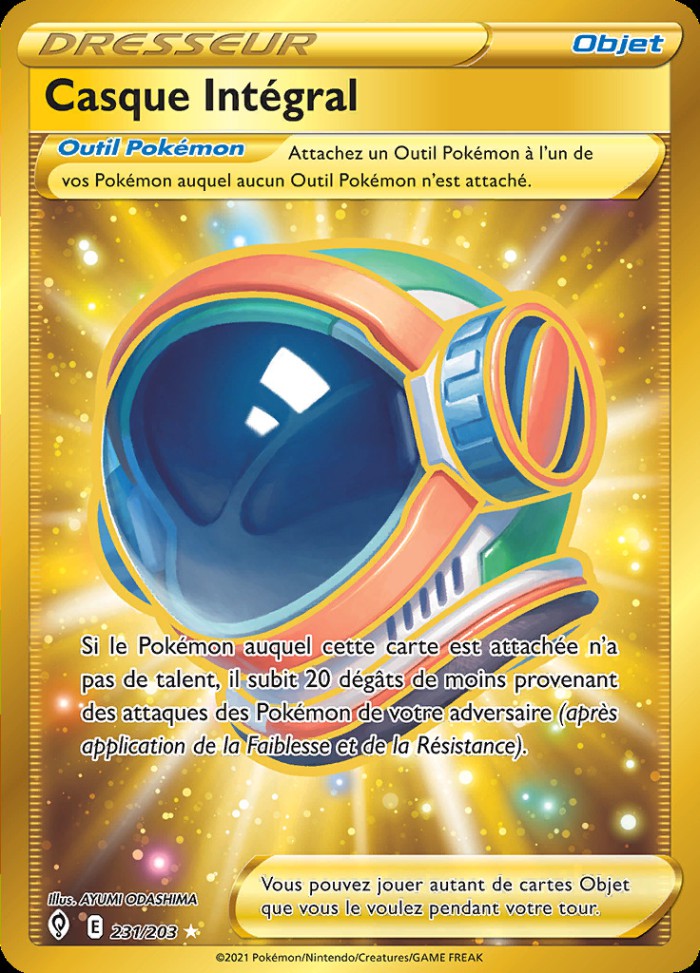 Carte Pokémon: Casque Intégral