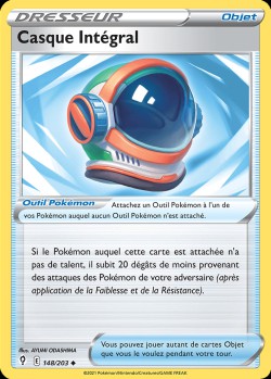 Carte Pokémon: Casque Intégral