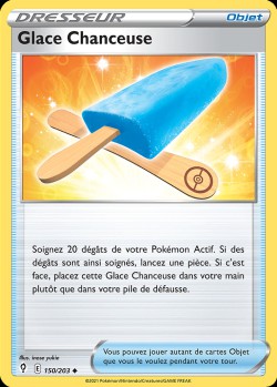 Carte Pokémon: Glace Chanceuse