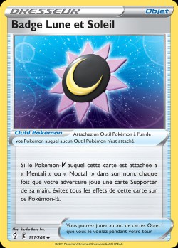 Carte Pokémon: Badge Lune et Soleil