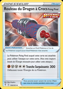 Carte Pokémon: Rouleau du Dragon à Crocs Poing Final