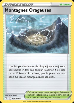 Carte Pokémon: Montagnes Orageuses