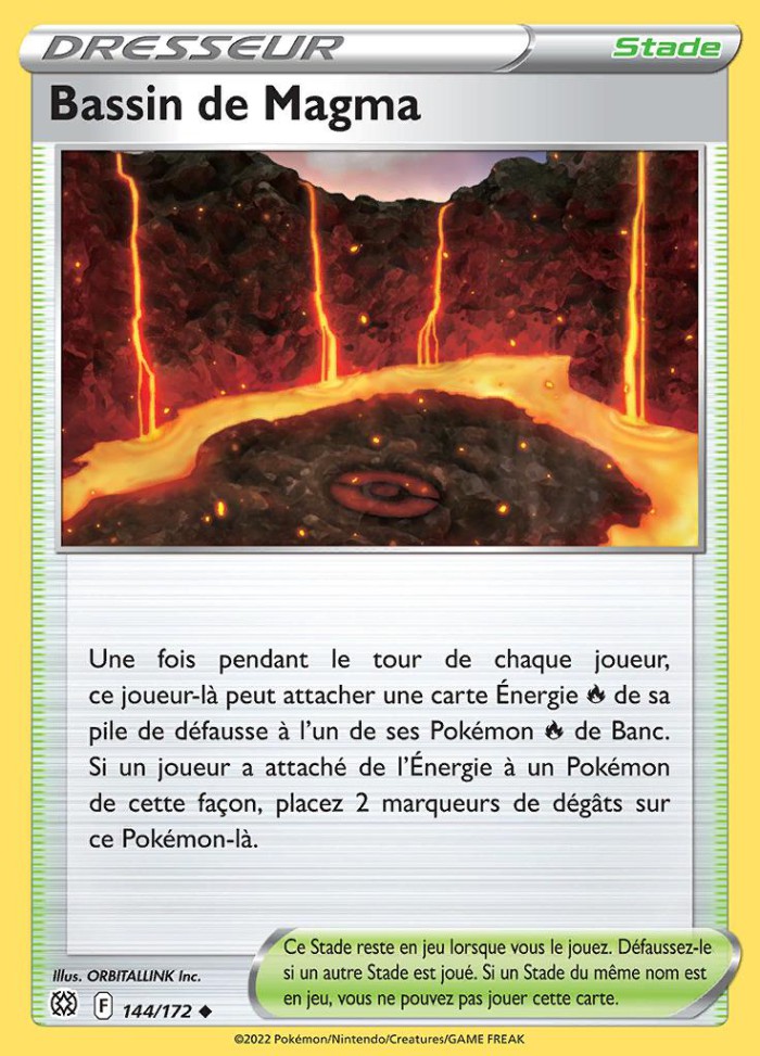 Carte Pokémon: Bassin de Magma