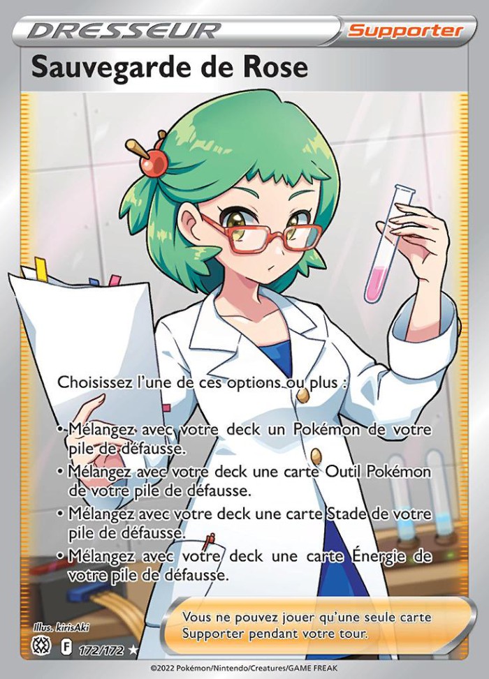 Carte Pokémon: Sauvegarde de Rose