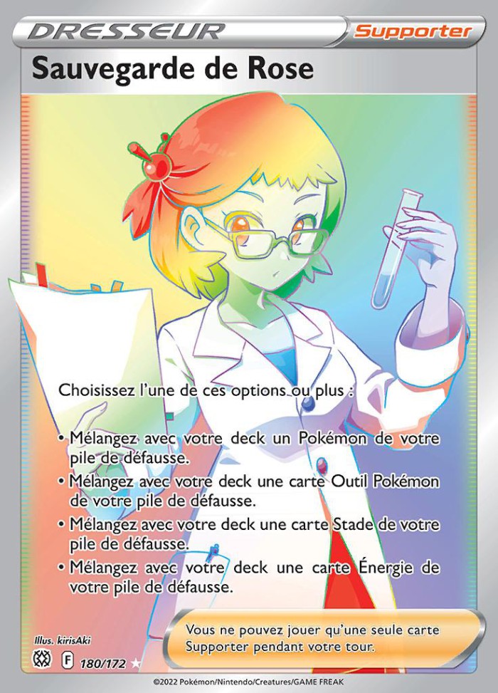 Carte Pokémon: Sauvegarde de Rose