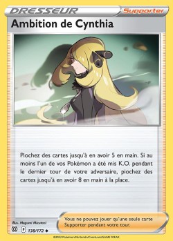 Carte Pokémon: Ambition de Cynthia