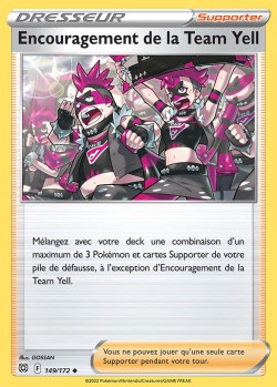 Carte Pokémon: Encouragement de la Team Yell