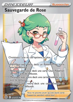 Carte Pokémon: Sauvegarde de Rose