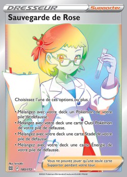 Carte Pokémon: Sauvegarde de Rose