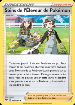 Carte Pokémon: Soins de l'Éleveur de Pokémon