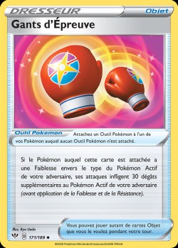 Carte Pokémon: Gants d'Épreuve