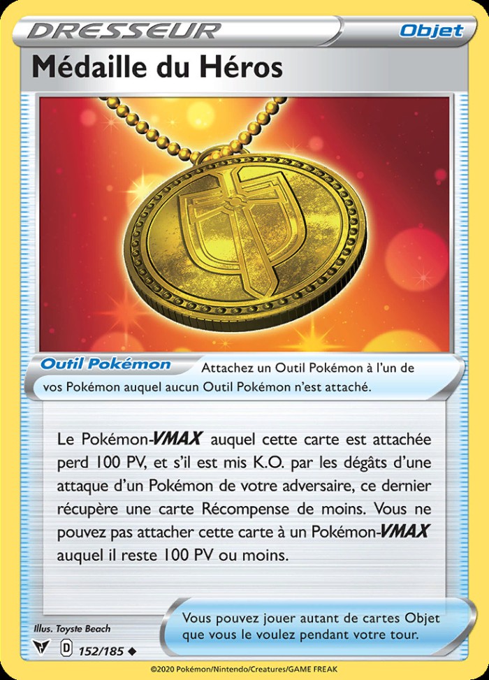 Carte Pokémon: Médaille du Héros
