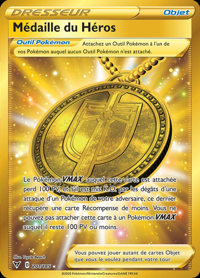 Carte Pokémon: Médaille du Héros