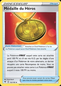 Carte Pokémon: Médaille du Héros