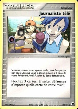Carte Pokémon: Journaliste télé