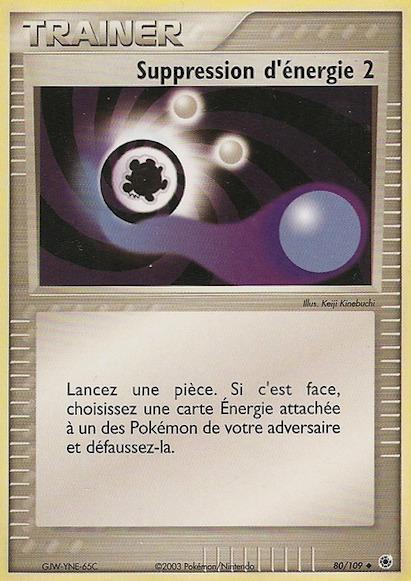 Carte Pokémon: Suppression d'énergie 2